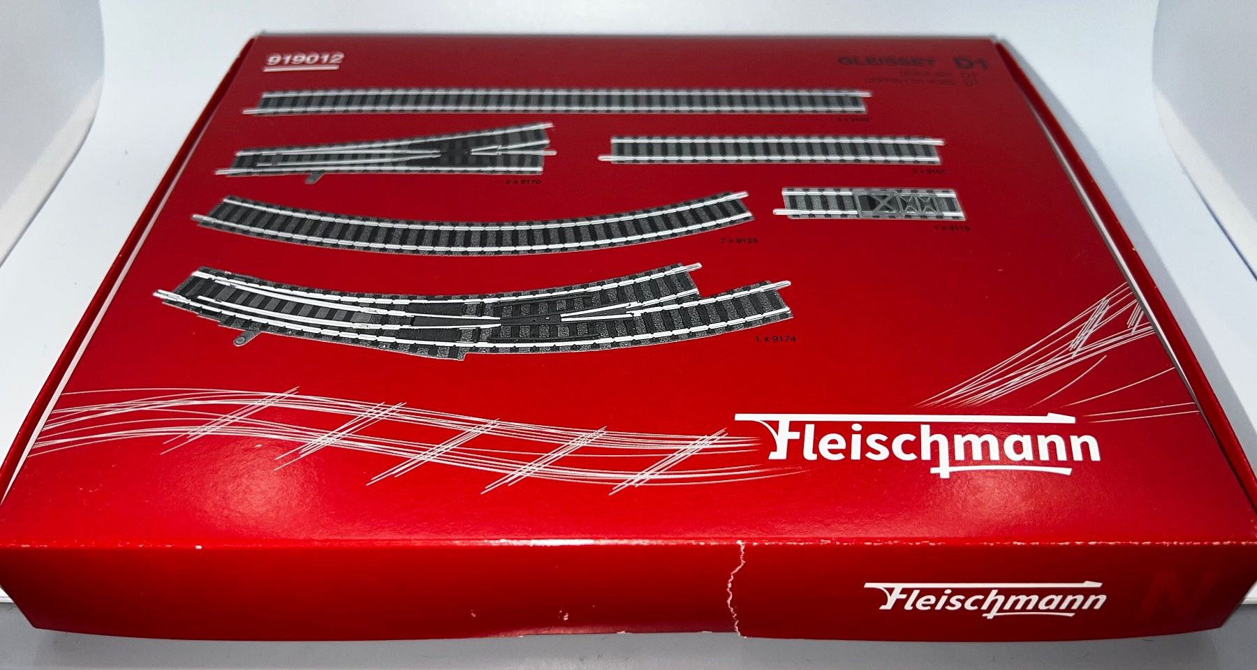 Fleischmann Modellini di ferrovie: (N) Fleischmann, Gleis-Set D 1 (919012) – Nuovo (secondo la descrizione) da Basel venduto da jonnyhaas 1