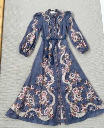 Zimmermann Linen Maxi Dress [Rrp $950]