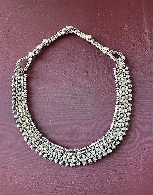 Catenine: Girocollo di qualità argento ossidato – Usato da Breganzona venduto da dan_qlf5 1