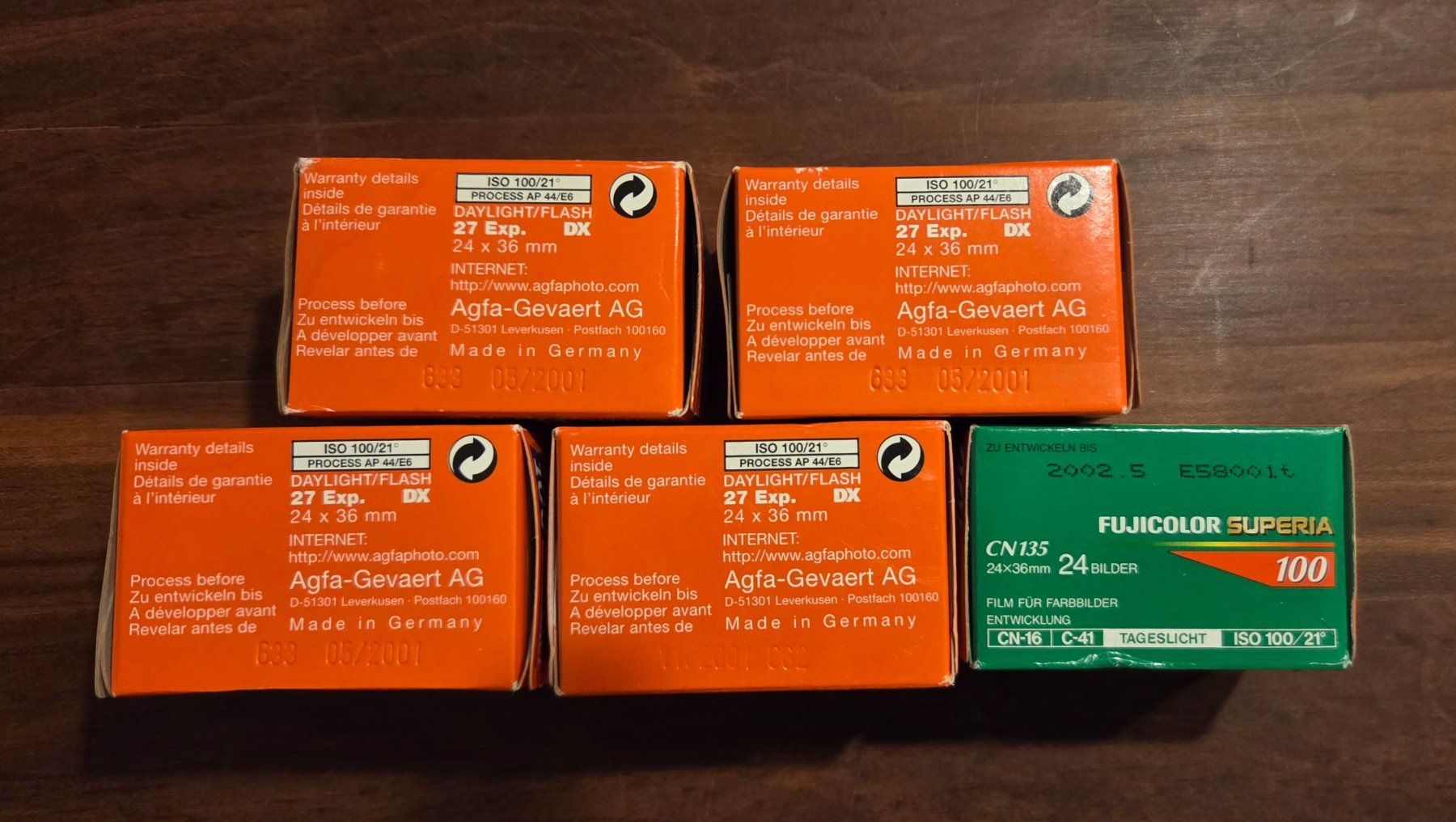 Pellicole: 5 Farbfilme 135 Agfa und Fuji – Difettoso da Baden venduto da Digit6 1