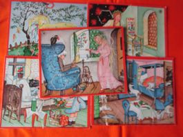 Rechenkarten Puzzle Märchen