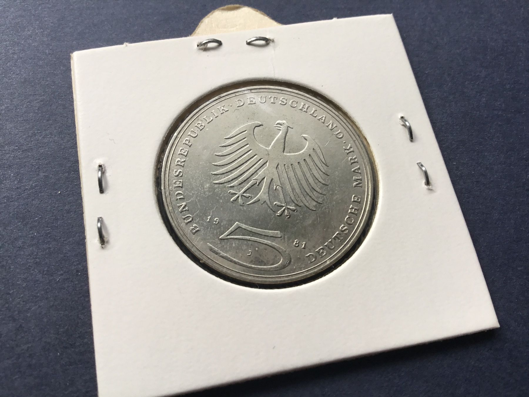 Toutes les monnaies: 5 DM Lessing 1981 unzirkuliert – Neuf (Voir description) à St. Margrethen SG par alfapeugeot10 1