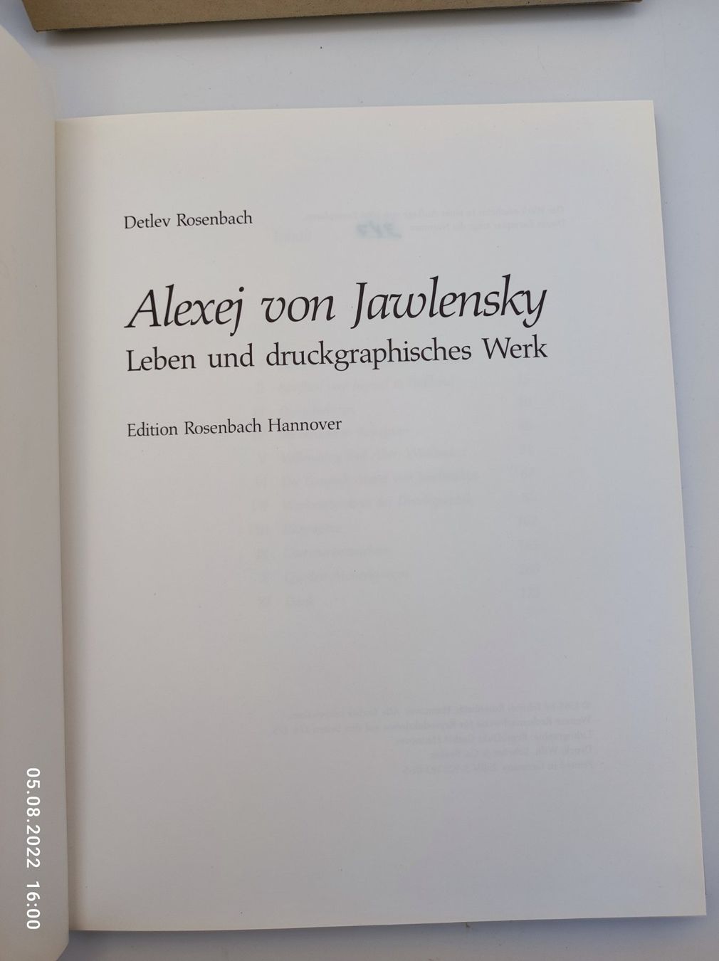 Livres: ALEXEJ JAWLENSKY – D'occasion à Goldach par Gaip 8