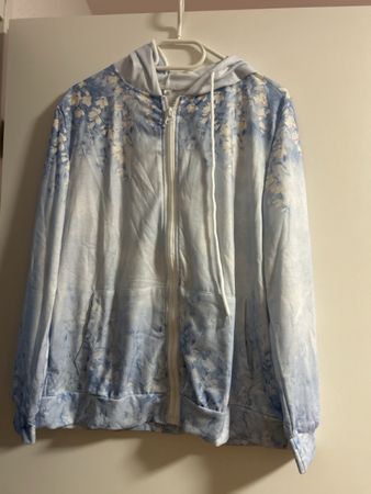 Hoodie mit Blumenmuster, Grösse M, neu