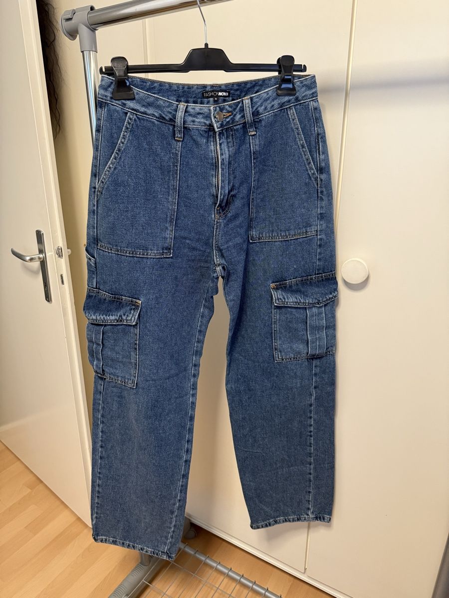 Jeans: Cargo-Jeans mit Taschen, Gr. 38 – Usato da Thun venduto da tat_zb9b 3