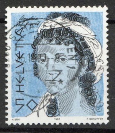 Tutti i francobolli: 1990 - Angelika Kaufmann 1741-1807 – Usato da Schaffhausen venduto da poststamp