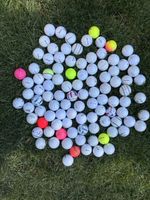 100 Div. Golfbälle Viele so wie neu