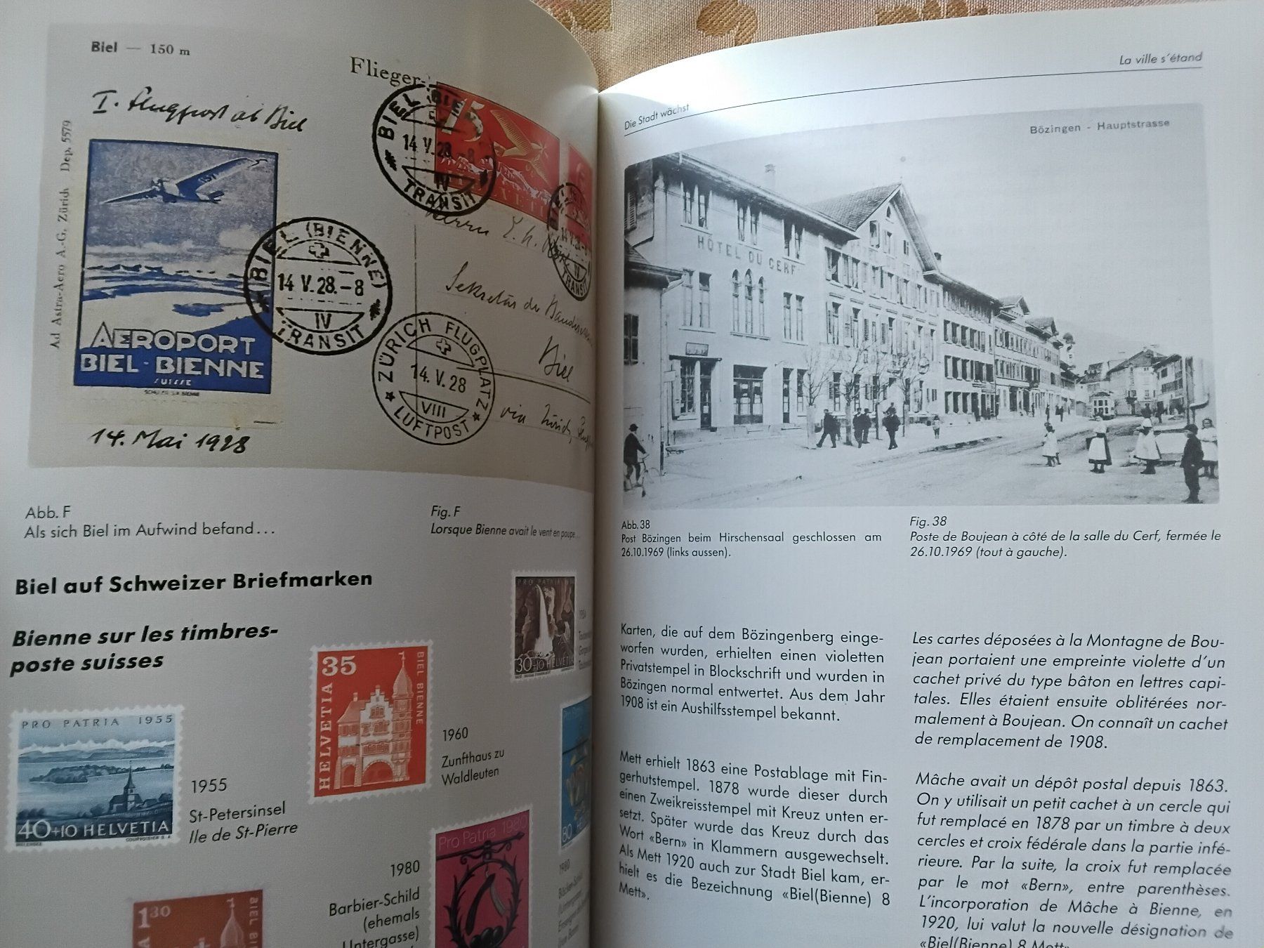 Tutti i francobolli: Biel Bienne die Postgeschichte 1989 – Usato da Biel/Bienne venduto da taki25 9
