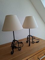 2xNachttischlampen aus Eisen