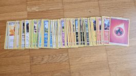 80 Pokemon Sammelkarten Konvolut diverse Karten gebraucht.