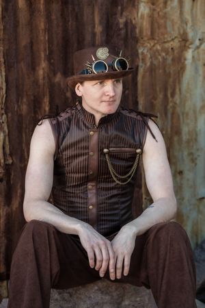 Steampunk Cosplay Outfit aus Las Vegas für den Mann / Herren