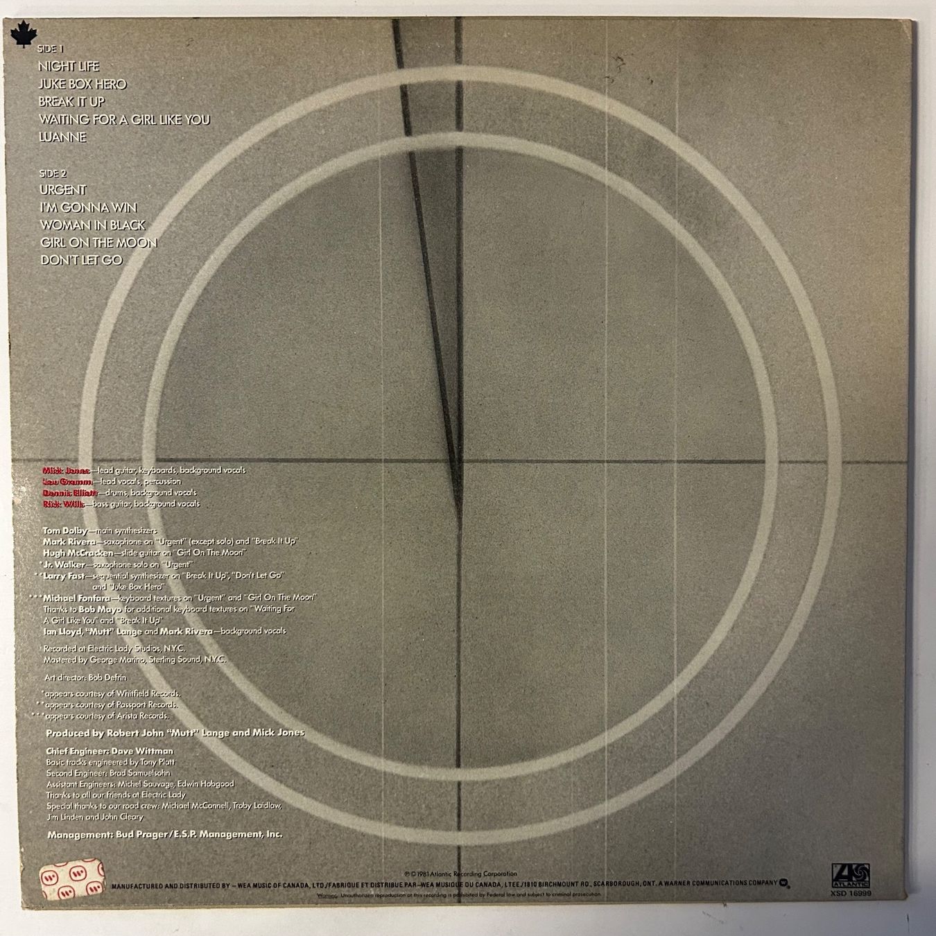 Dischi in vinile: Foreigner - 4 , Vinyl LP – Usato da Aesch BL venduto da BernisFlomi 1