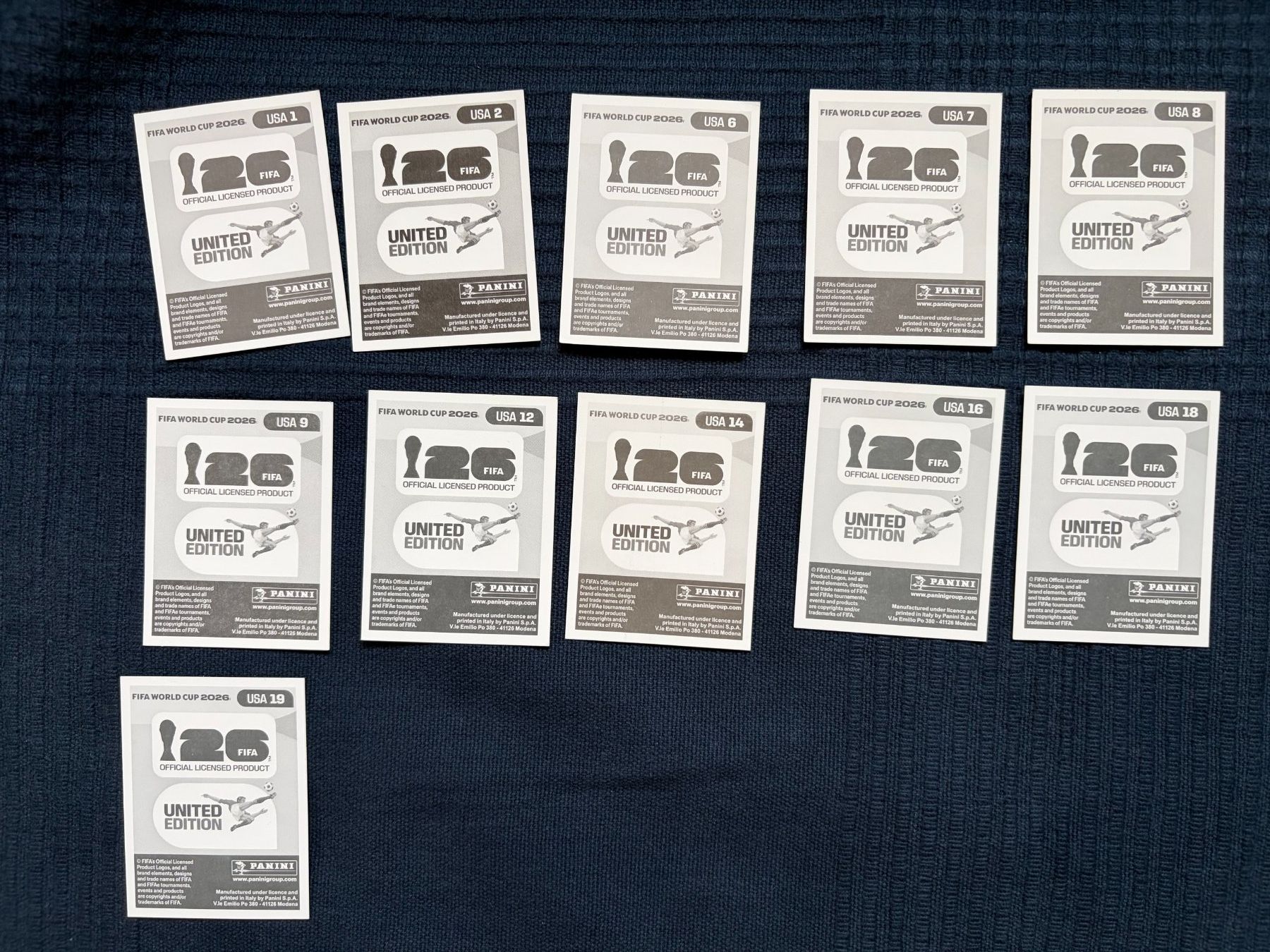 Panini Carte collezionabili: 11 Panini Sammelbilder von USA – Usato da Thalwil venduto da kon_v82n 1
