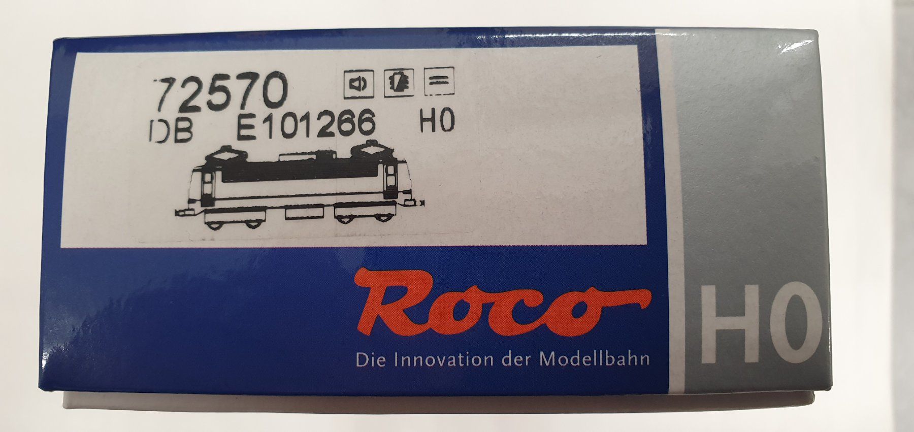 Roco Modellini di ferrovie: Roco 72570 DB E101266 Bügelfalte, mit Sound-Decoder Zimo – Nuovo e nell'imballaggio originale da Würenlos venduto da juruth 1