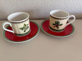 Villeroy & Boch Festive Memories 2 Tassen und 2 Unterteller