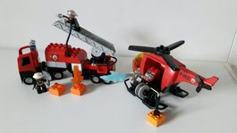 Lego Duplo Fire Truck - Fire Helicopter 2er Set 4967 + 4977