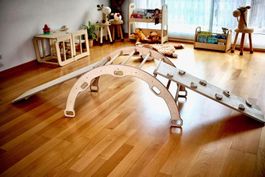 Montessori Kletterbogen / Wippe mit 2 Rampen (kidodido)