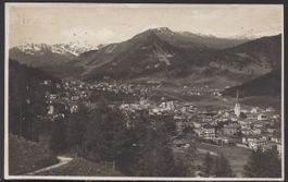 Davos   Luftbild  Bahnpost - RHÄT.-BAHN 1922