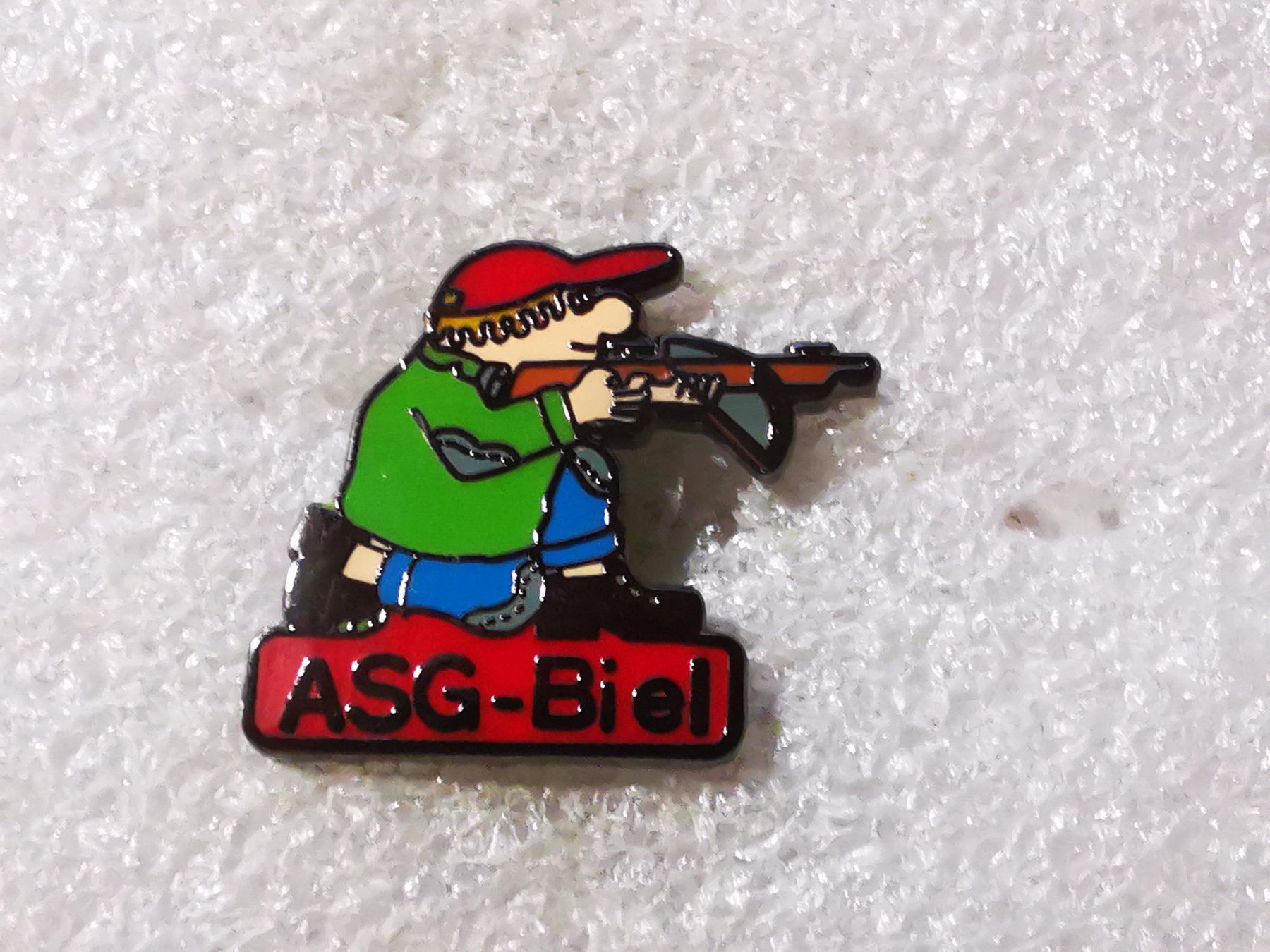 Plaketten & Abzeichen: Ansteckpin 111: ASG Biel – Gebraucht aus Oppligen von Pin-Fall-Shop