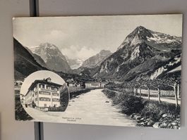 Alte PK / Linthal - Gasthaus zum Adler Inhaber Jean Stüssi 