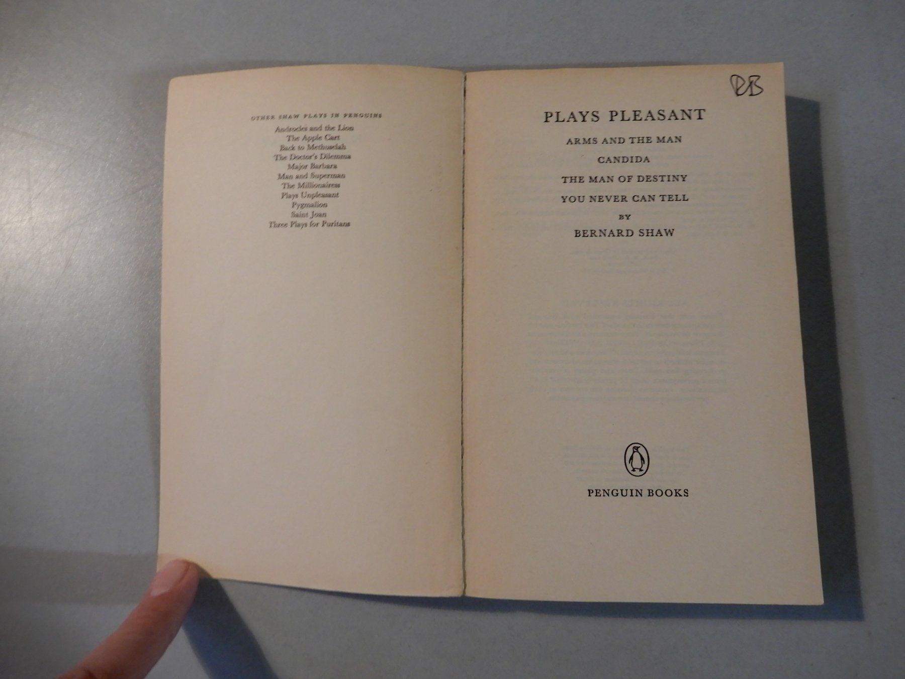 Libri: Bernard Shaw: Plays Pleasant, Penguin Plays – Usato da Erstfeld venduto da Mario_boe0 1