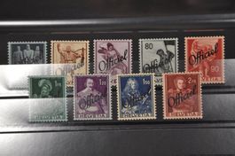 Dienstmarken 55-63 postfrisch ohne Falz