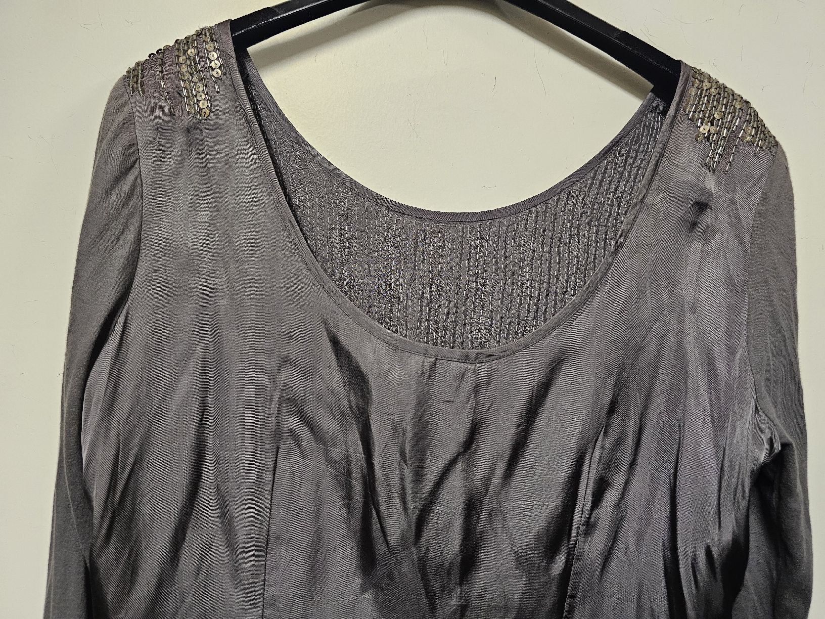 IKKS Kleider: Robe I.Code by IKKS/Originale/Neuve/Grise à sequins/T:40 – Neu (gemäss Beschreibung) aus Basel von Paloma6261 4
