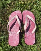 Havaianas Flip-Flops Pink Blumenmuster Groesse 38