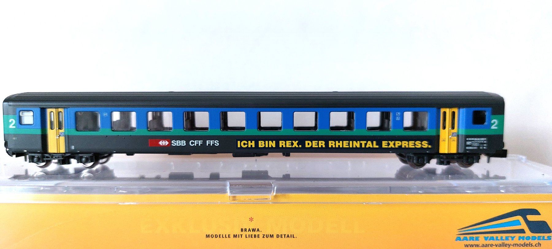 Brawa Modelleisenbahnen: Brawa / Aare Valley Models EW II SBB " REX " 65246 – Neu und originalverpackt aus Biberist von Ntrains 2