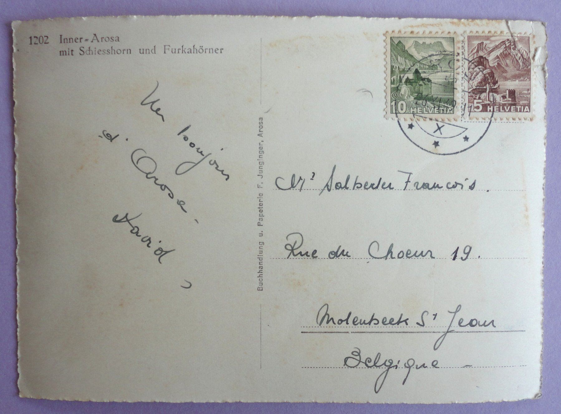 Cartes postales: Inner-Arosa – Défectueux à Fétigny par Billy2miny 1