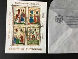 Block 800 Jahre Wolfram von Eschenbach AgTg Stempel 27.8.70