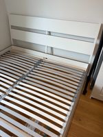 Bettgestell weiss 160x200cm Lattenrost inklusive guter Zu...