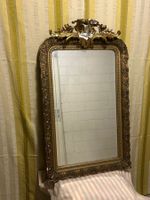 Antiker Spiegel mit Goldrahmen, Barock Stil, Vintage