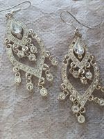 Strass Ohrhänger, Kopfschmuck, diamond moments, face off, ah