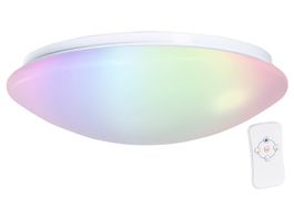 Dimmbare RGBW-LED-Wand- & Deckenleuchte, Fernbedienung, 1.10