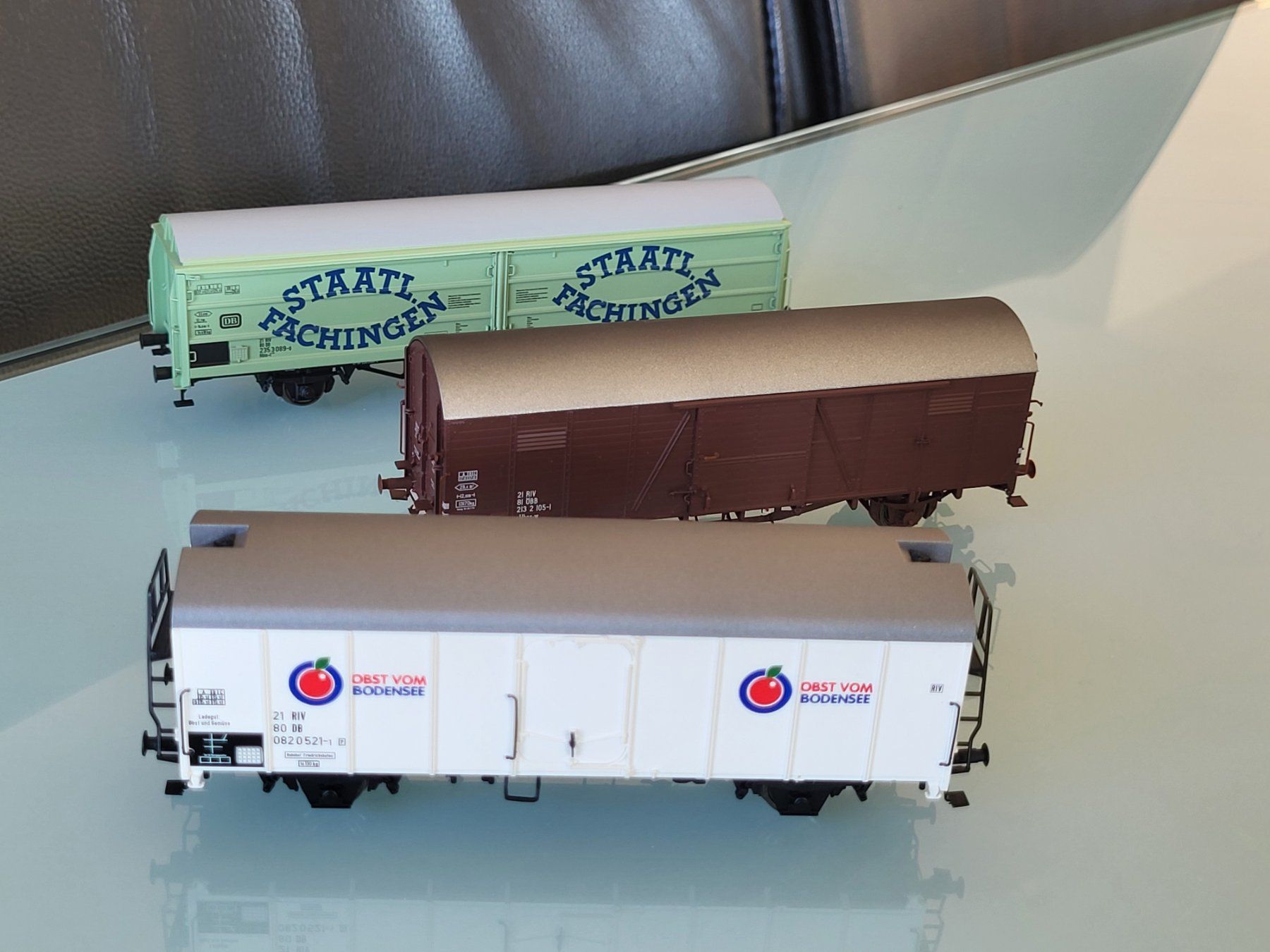Brawa Modellini di ferrovie: H0  BRAWA  DB & ÖBB  3 Stk. Güterwagen – Nuovo (secondo la descrizione) da Oberburg venduto da sensetal 1