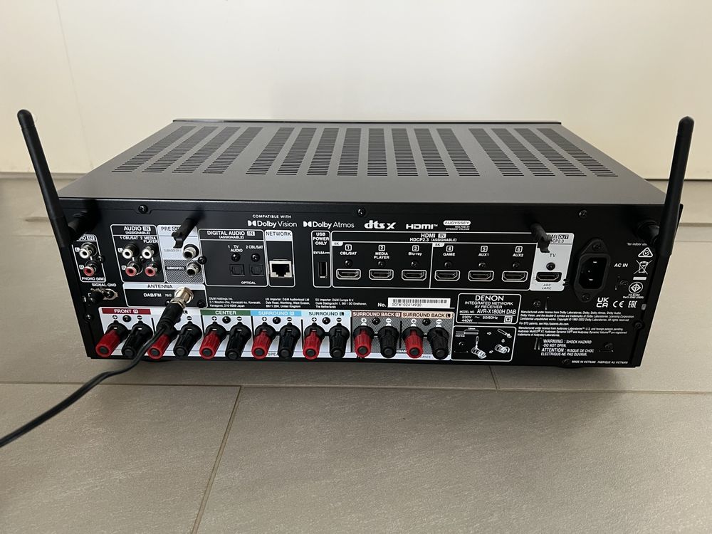 Denon AVR-X1800H DAB AV-Receiver 7.2 Kanal Dolby Atmos / DTS (Gebraucht ...
