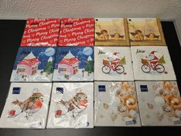 Neu - Servietten - Weihnachten - 12 Packungen - 33cm x 33cm