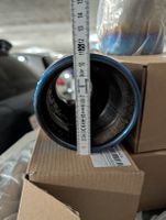 Auspuff Endrohr Edelstahl mit Farbverlauf Blau 2er Set 64mm