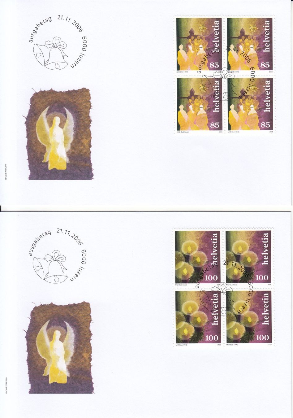 Tutti i francobolli: SBK 1215 - 1216 im 4er-Block FDC – Usato da Bürglen TG venduto da StampGraf