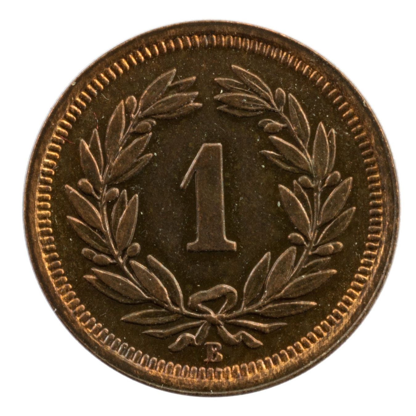 Tutti le monete: Schweiz / Suisse - 1 Rappen - 1934  STGL – Usato da Rotkreuz venduto da Swiss-Coins 1