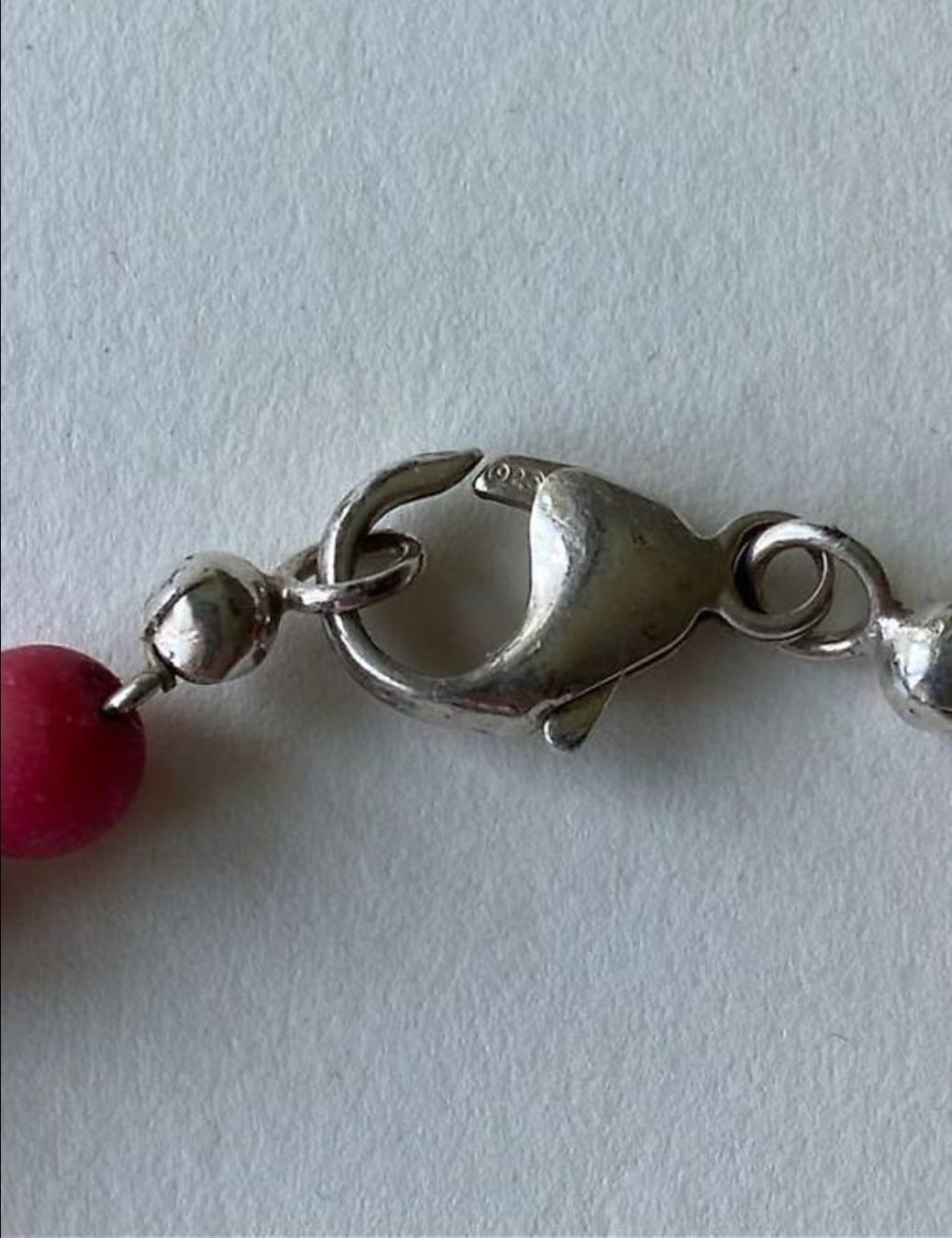 Catenine: Korallen Kette mit Silber Verschluss – Usato da Schiers venduto da bak007 2