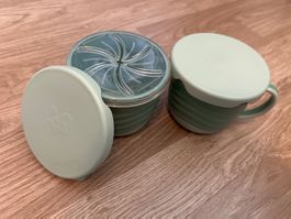 Nip Baby Snack Becher Set mit Deckel, Grün - Top Zustand!