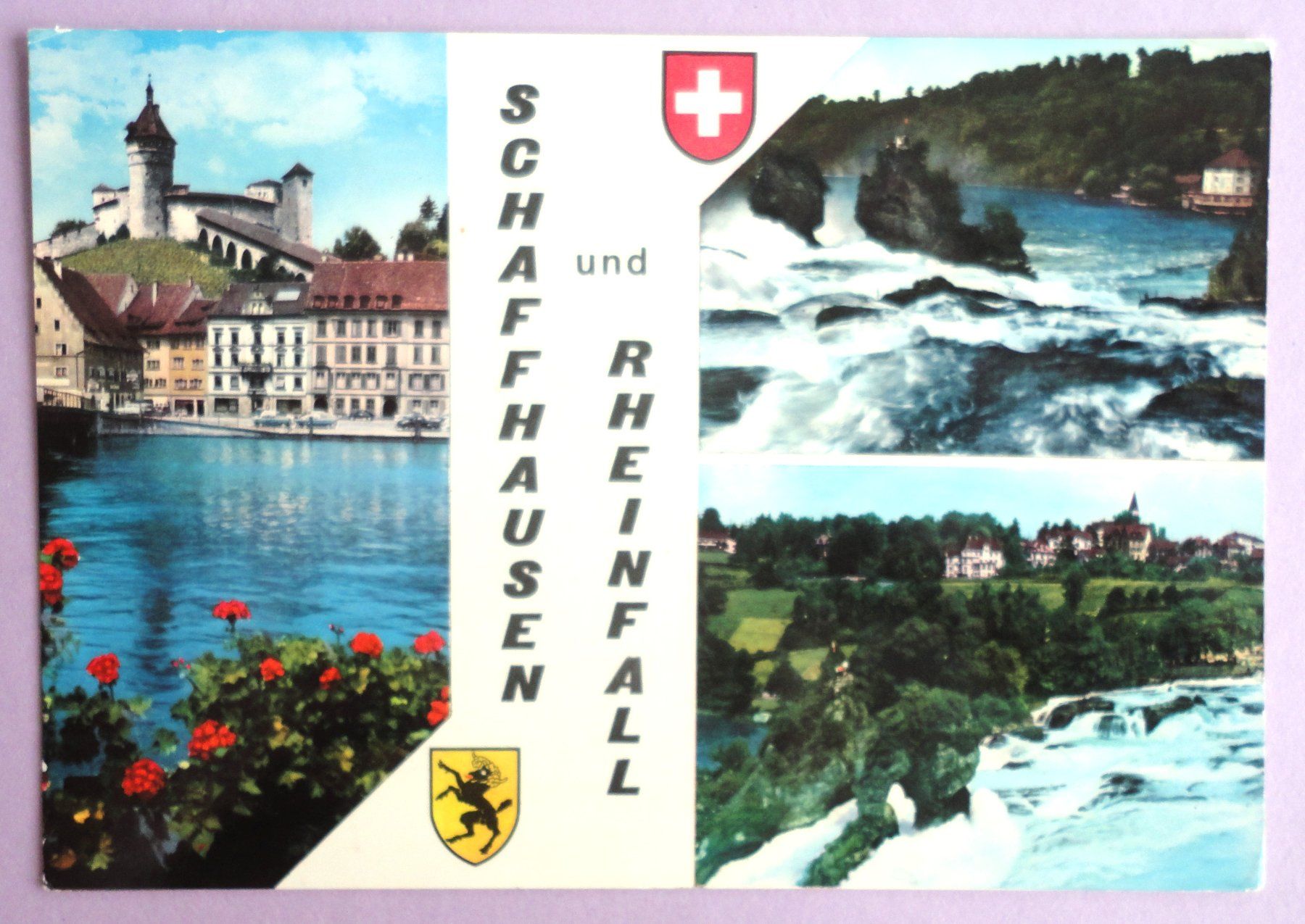 Cartoline postali: Schaffhausen und Rheinfall – Usato da Fétigny venduto da Billy2miny