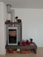 Xeoos Ofen - TwinFire-Prinzip ohne Graniteinfassung
