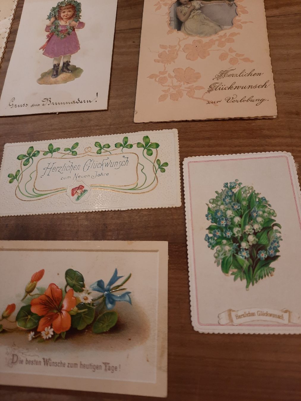 Carte collezionabili: Romantische,   nostalgische Glückwunsch-Kärtli – Usato da Busswil BE venduto da balu37 3