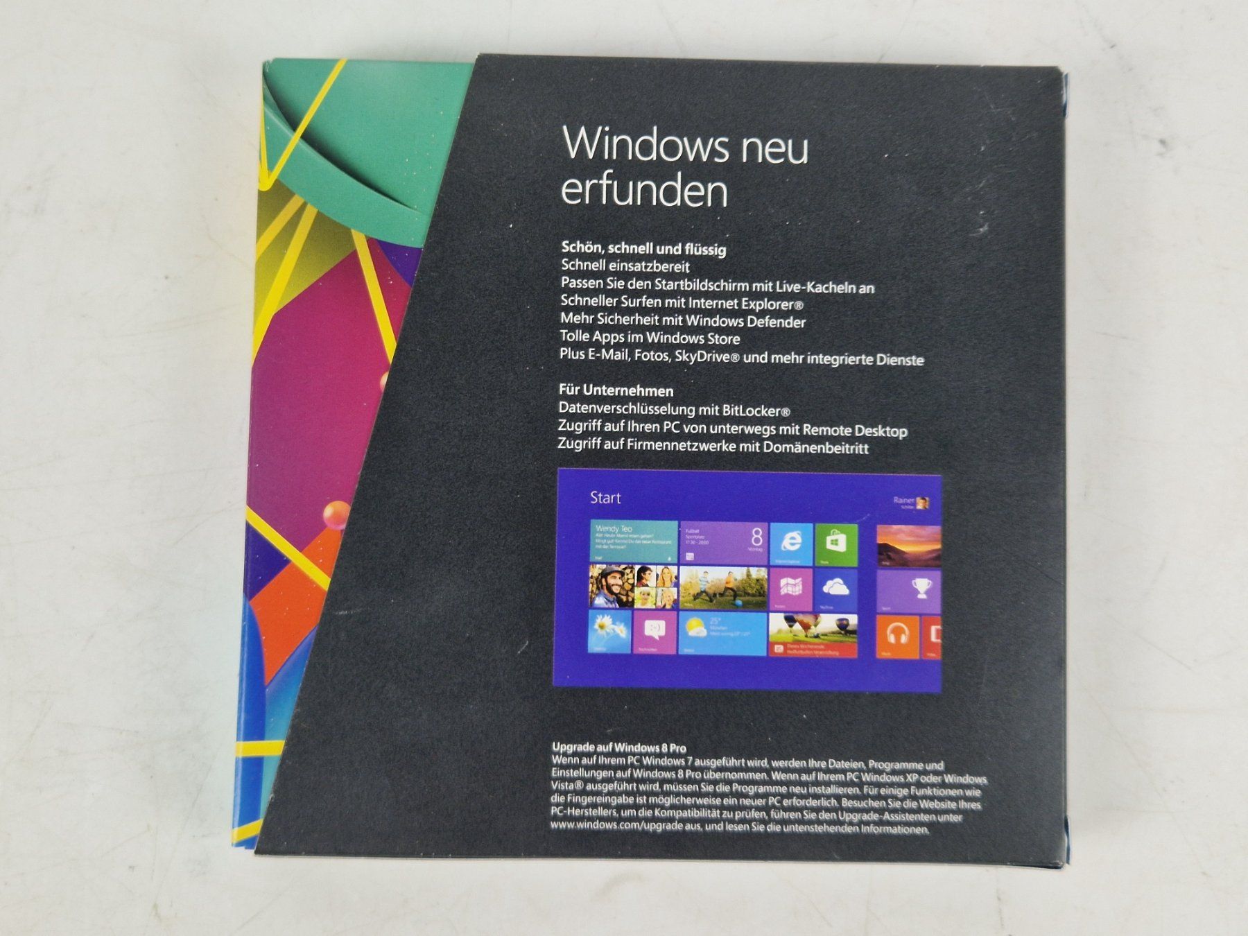 Microsoft Software: MICROSOFT Windows 8 Pro Produktschlüssel im Box-Format – Usato da Muhen venduto da Restwert_Muhen 1