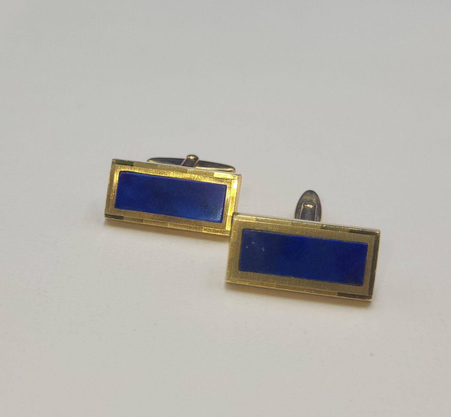 Gemelli: Massiv Gold 585 Manschettenknöpfe Mit Lapislazuli – Usato da Wald ZH venduto da Aniade 4