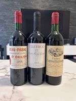 Trio de vin d'exception, Bordeaux+Barolo, 350frs