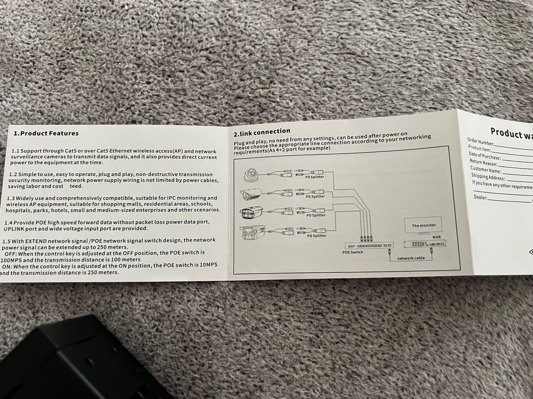Hubs & Switches: POE Switch für Kameras – Neu und originalverpackt aus Uetendorf von Stoun 4